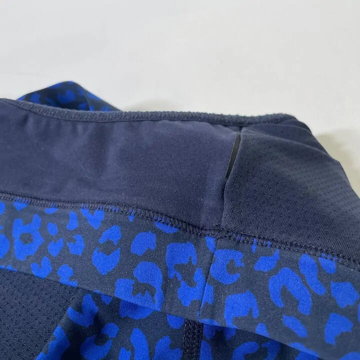Sweaty Betty - Power Medium Support Sports Bra Blue Painted Animal Print Size: Small