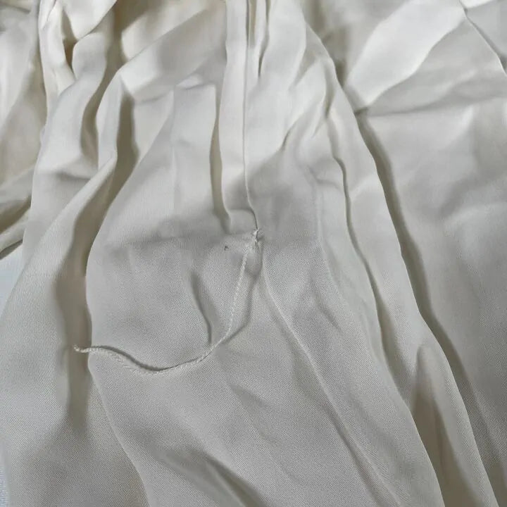 Reiss - Cream Marta Tie Neck Mini Dress Size: Uk 8