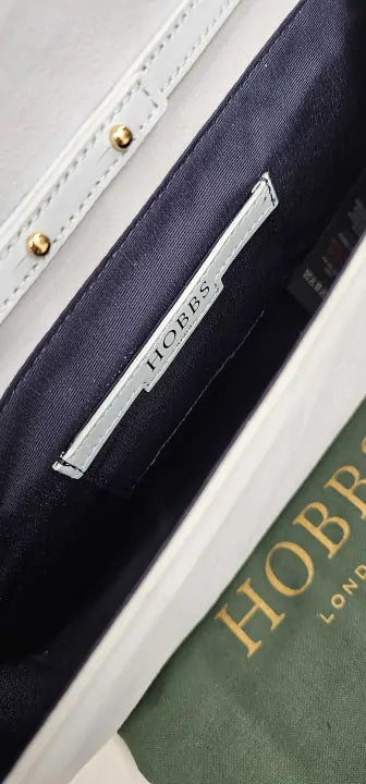 Hobbs London - Blue Sarah Leather Clutch - Blue Size: Small