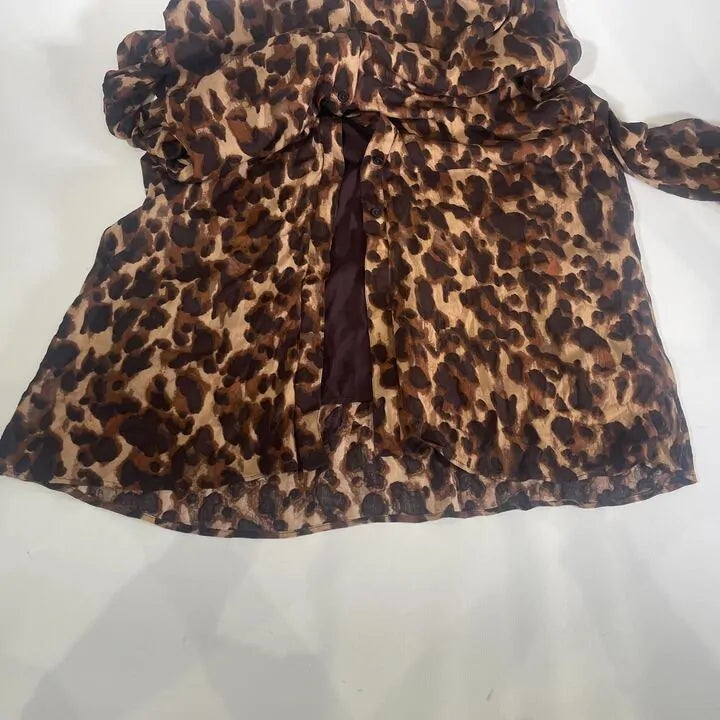 Hush- Brown Leopard Nataliyah Dress Size: Uk 12