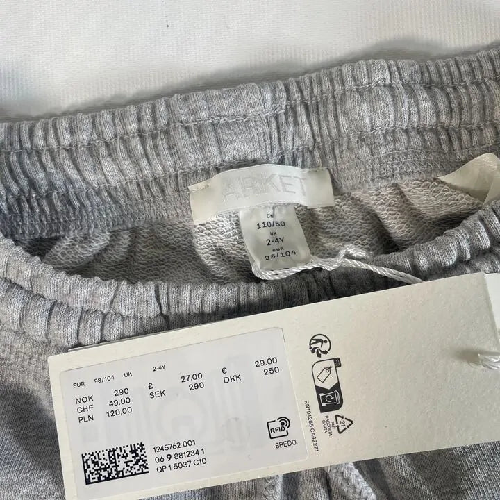 Arket- 2-4 Years- Grey Jersey Shorts Size: 2-4 Years