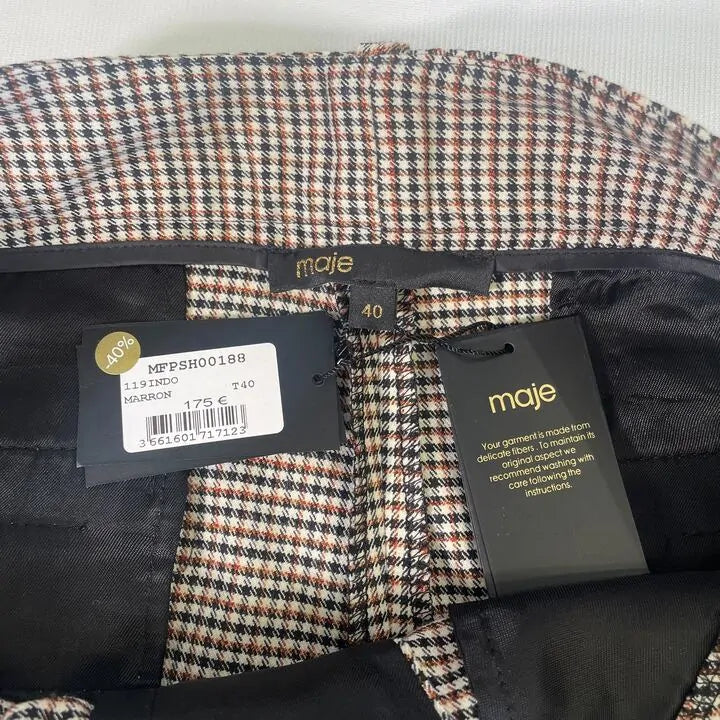 Maje - Brown Indo Fitted Trousers Size: UK 12 / EU 40