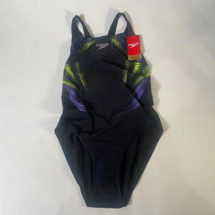 Speedo-14-Black Placement Digital Recordbreaker Swimwear Size: Uk 14