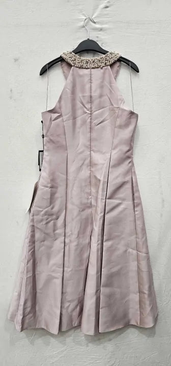 Adrianna Papell - Light Pink Mikado Halter Dress - Pink Size: Uk14
