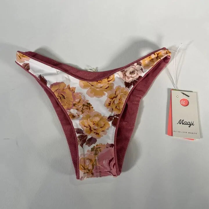 Maaji - Salmonberry Splendour Buttoms - Pink Size: Medium