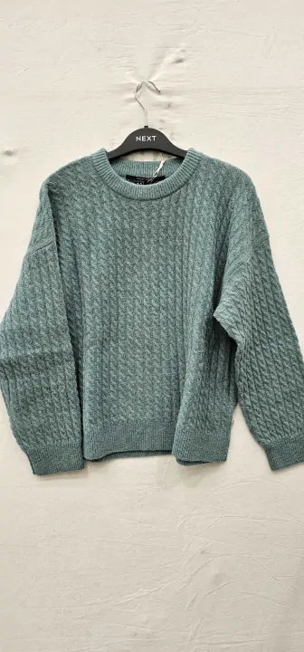 Radley - Ice Blue Dukes Place Fluffy Cable Jumper Ice - Blue Size: M