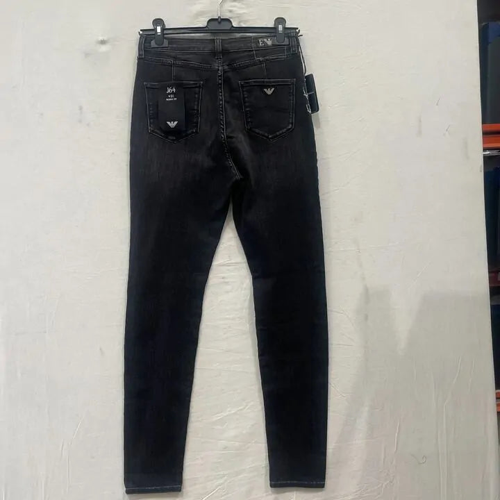Emporio Armani -31- Dark Grey High Waisted Stretch Jeans Size: 31