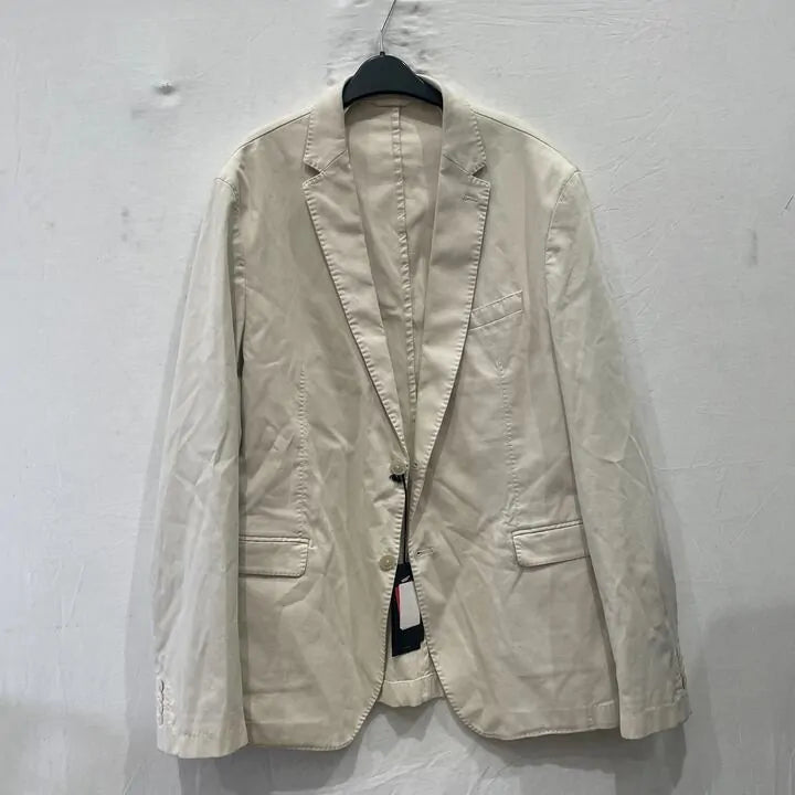 Boss - Cream Hanry Cotton Blend Blazer Size: 44R/54