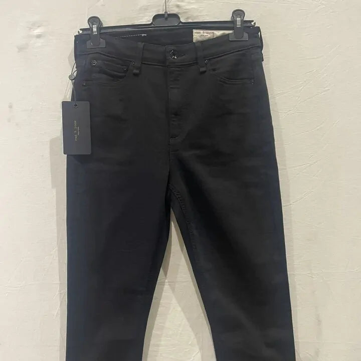 Rag & Bone - Black Nina High-Rise Ankle Skinny Jean Size: 29