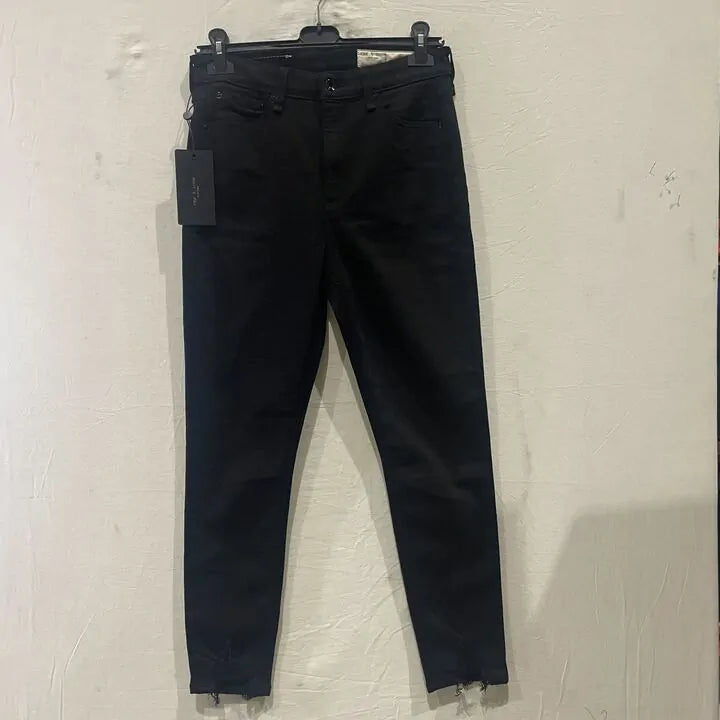Rag & Bone - Black Nina High-Rise Ankle Skinny Jean Size: 29