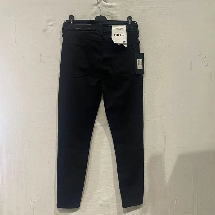 Rag & Bone - Black Nina High-Rise Ankle Skinny Jean Size: 29