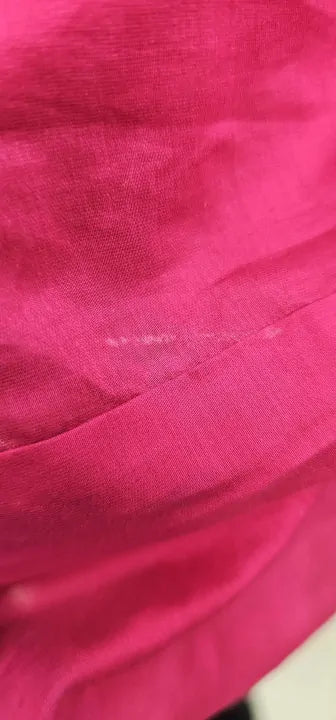 Mango - Fuschia Relaxed Collared Blouse - Red Size: Xs