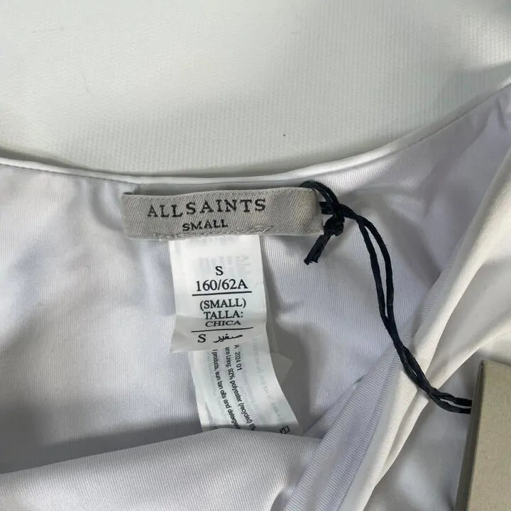 All Saints - White Kayla Side Cut Out Bikini Bottom Size: Small