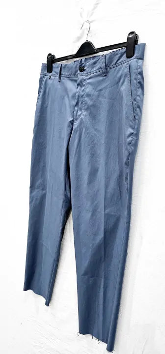 Boss - Blue Perin Straight Trousers - Blue Size: Uk36