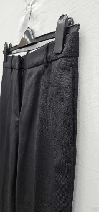 Mango X Victoria Beckham - Black Straight Leg Trousers - Black Size: Uk8