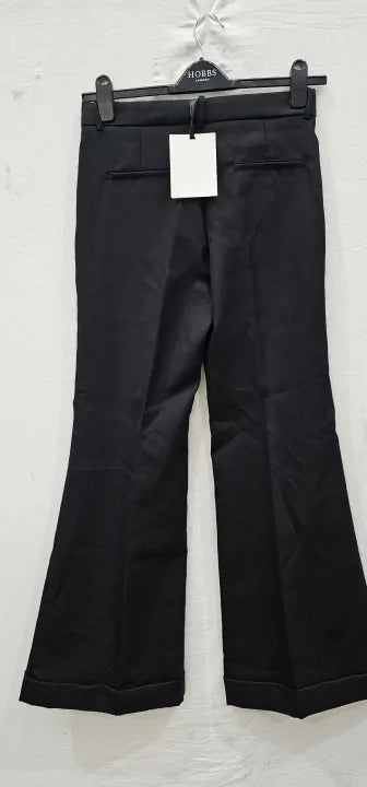 Mango X Victoria Beckham - Black Straight Leg Trousers - Black Size: Uk8