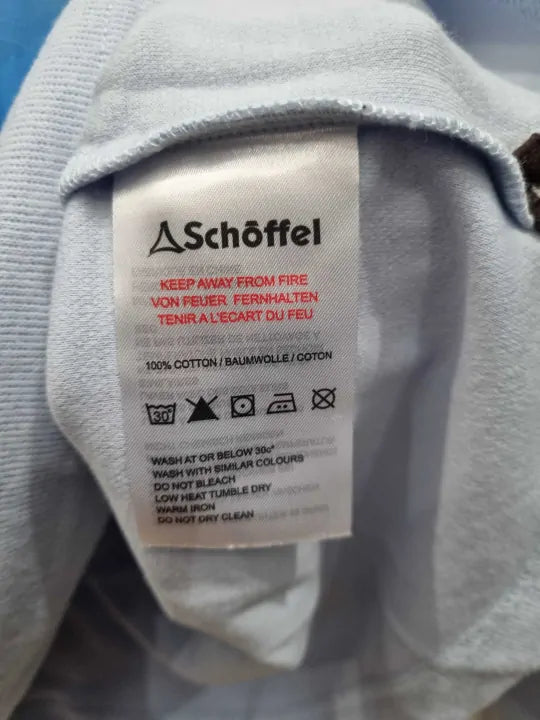 Schöffel - Pale Blue Kingsbridge Quarter Zip Jumper Size: M