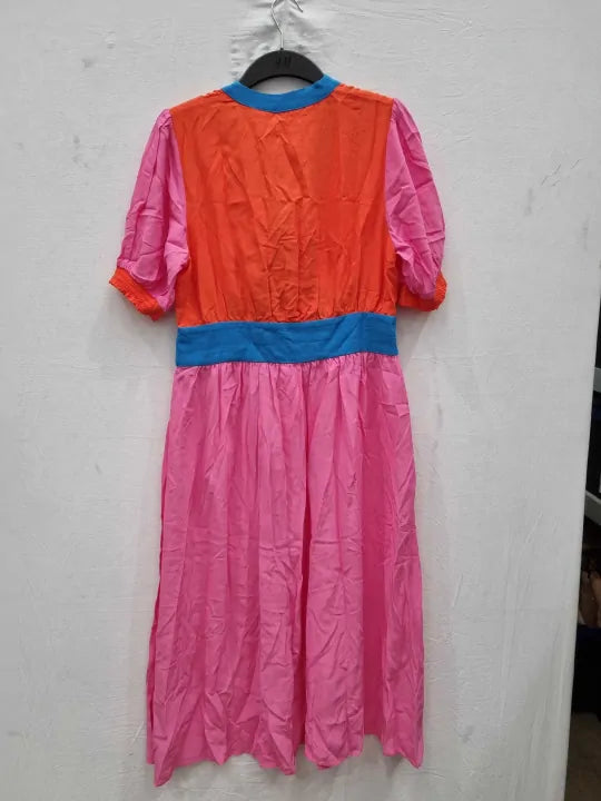 Boden - Pink Elsa Midi Tea Dress Size: UK 14R