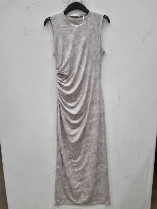 Helmut Lang - Grey Water Print Maxi Dress Size: Medium