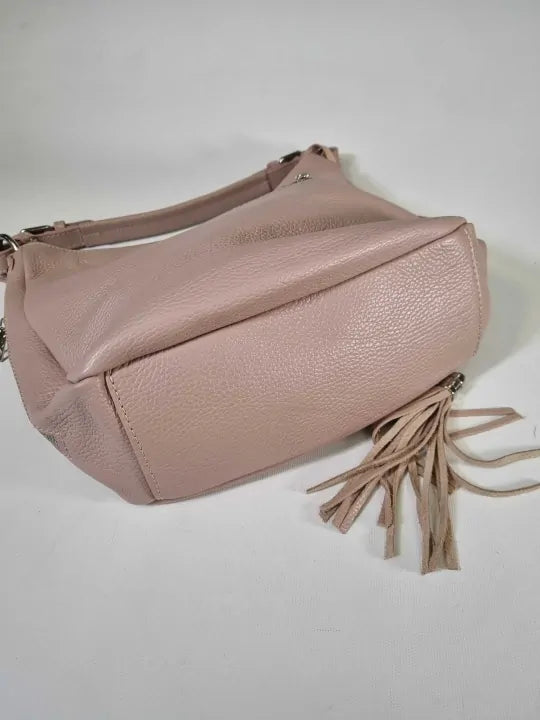 Anna Luchini Pink Italian Leather Handbag Size: *