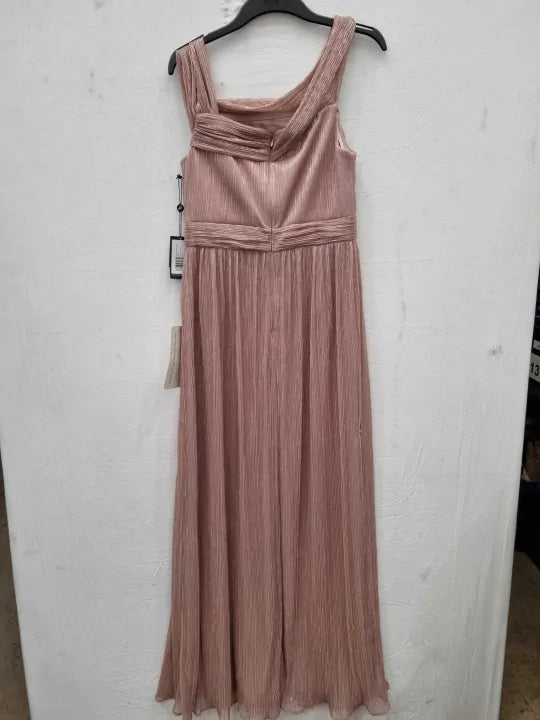 Adrianna Papell Women'S Crinkle Metallic Gown Special Occasion Size: Uk 12