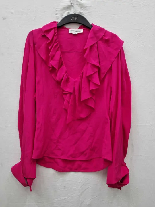Victoria Beckham Ruffled Silk Blouse