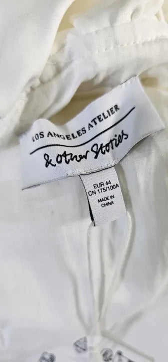 & Other Stories - Ivory Bardot Corset Top - Cream Size: Eu44