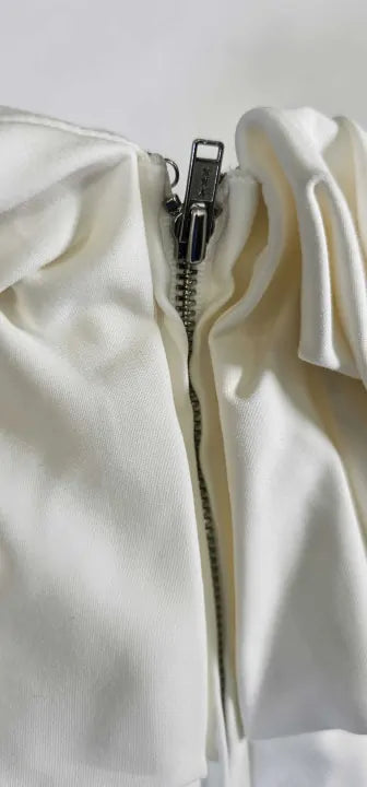 & Other Stories - Ivory Bardot Corset Top - Cream Size: Eu44