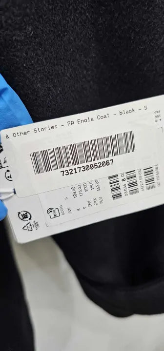 & Other Stories - Pa Enola Coat - Black Size: S