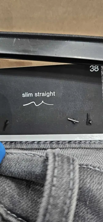 7 For All Mankind - Grey Slimmy Straight Jeans - Grey Size: 38