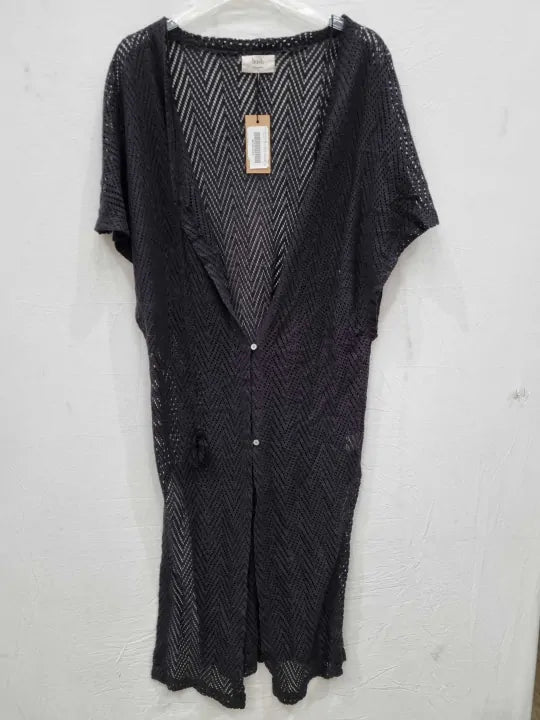 Hush - Black Angela Off Shoulder Knitted Dress Size: Xsmall
