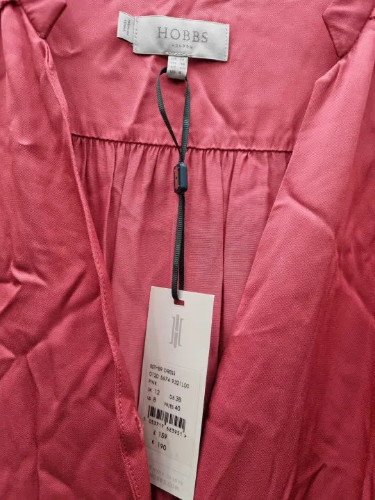 Hobbs London - Pink Esther Midi Dress Size: Uk 12