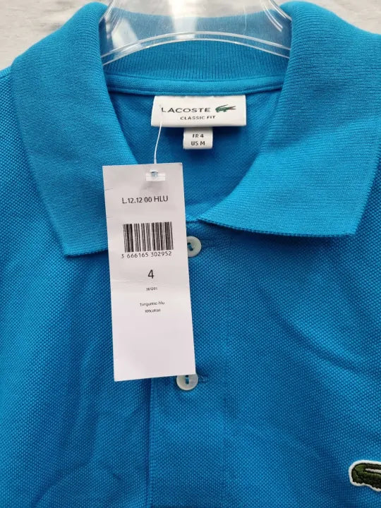 Lacoste - Bright Blue Short Sleeve Polo Shirt Size: Medium