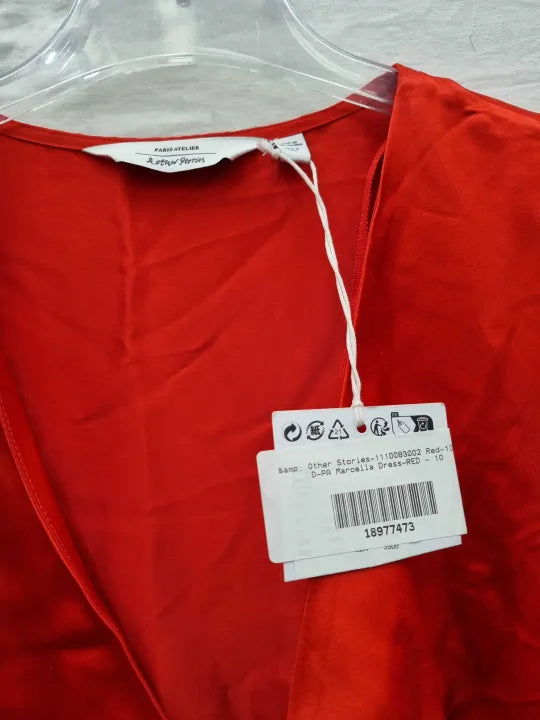 & Other Stories - Red Marcella Dress Size: UK 10