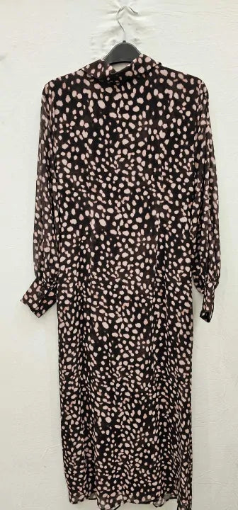Phase Eight - Brown Libby Ruched Midi Dress - Pink Size: Uk12