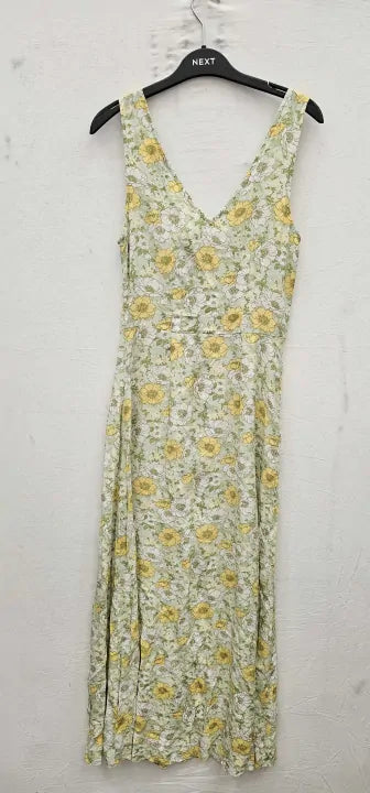 Printed Sleeveless Maxi Dress Size: 8