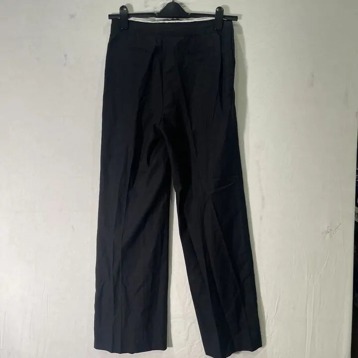 Mango - 12-Black Linen Blend Trousers Size: Uk 8