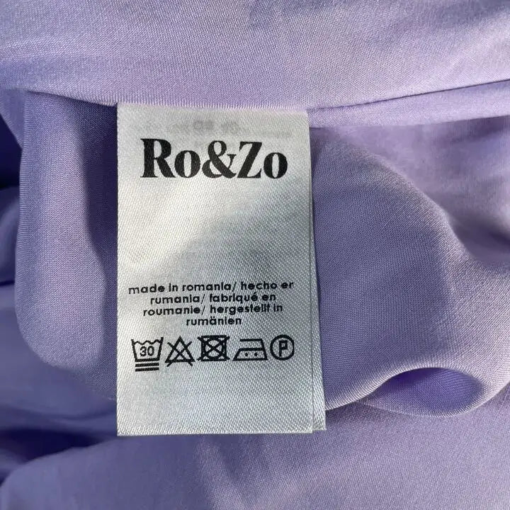 Ro & Zo - Lilac Jacquard Bias Midi Dress Size: Uk 14