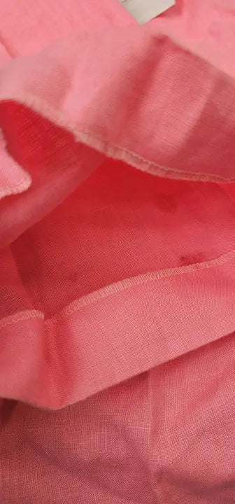 Mango - Pink Linen Suit Trousers - Pink Size: Eur42