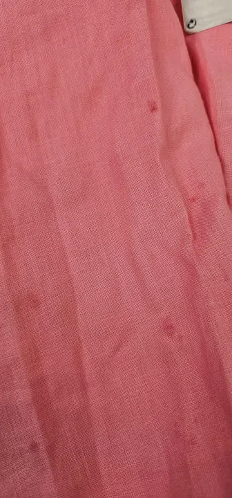 Mango - Pink Linen Suit Trousers - Pink Size: Eur42