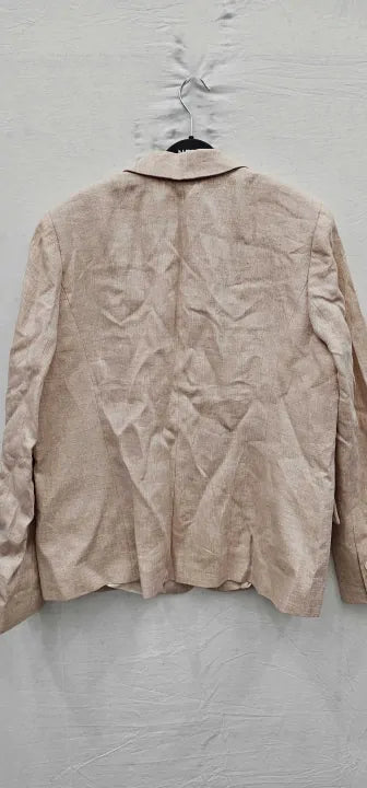Hobbs London - Neutral Ivana Linen Blazer - Beige Size: Uk16