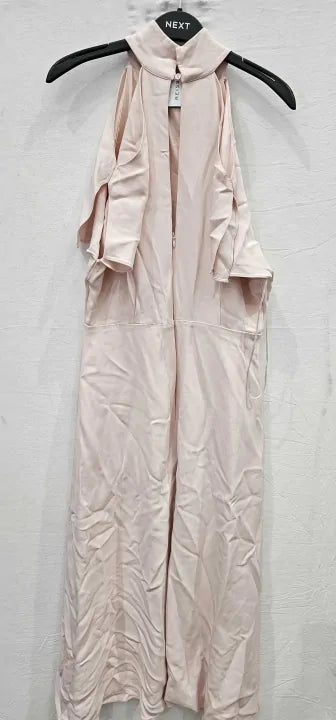 Reiss - Nude-Pink Andressa Short Sleeve Dress Size: Uk10