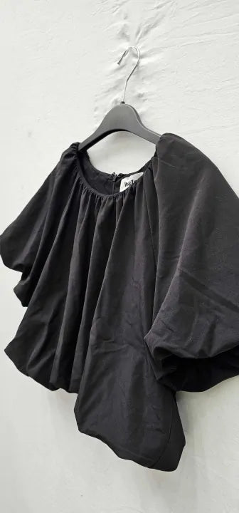 Ro & Zo - Black Parachute Top - Black Size: Uk12