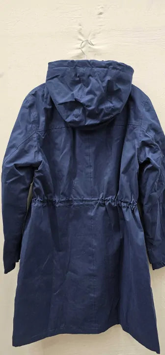 Hobbs London - Blue Kyra Cotton Blend Coat - Blue Size: Uk14