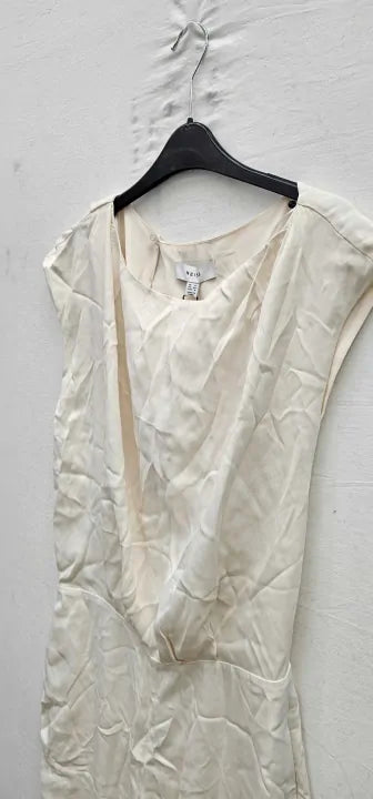 Reiss - Ivory Aurelia Open Back Jumpsuit - White Size: Uk12