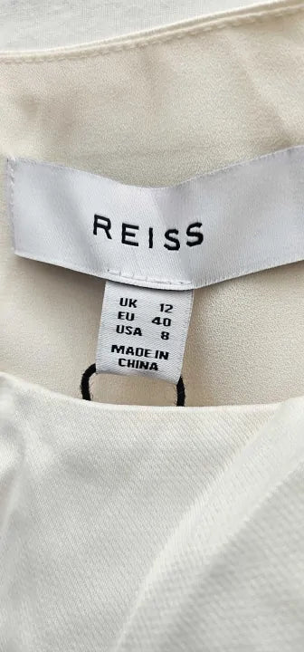 Reiss - Ivory Aurelia Open Back Jumpsuit - White Size: Uk12