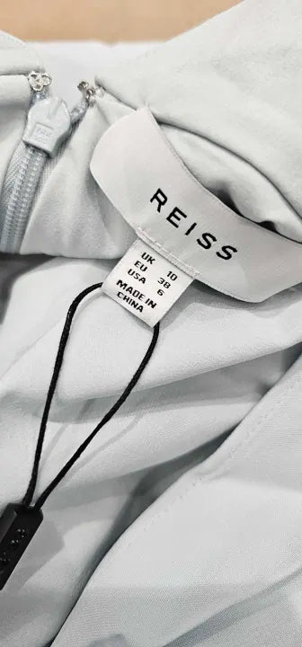 Reiss-29342850-10-Green-Mint Ida Split Sleeve Maxi Dress-Green Size: Uk10