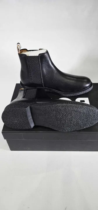 Boss-50480357_001-6-Black-Black Tunley Cheb Leather Boots-Black Size: 40/ Uk6