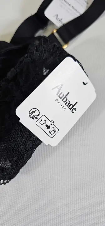 Aubade - Illusion Fauve Underwired Half Cup Bra Black - Black Size: Eur85