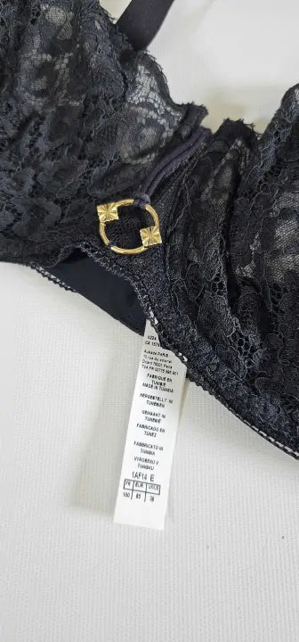 Aubade - Illusion Fauve Underwired Half Cup Bra Black - Black Size: Eur85